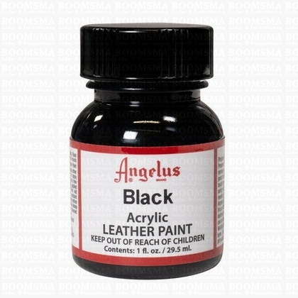 Angelus paintproducts black Acrylic leather paint (Small bottle) - pict. 2