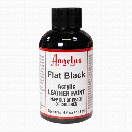 Angelus paintproducts Flat Black  Acrylic leather paint (Big bottle) - pict. 1