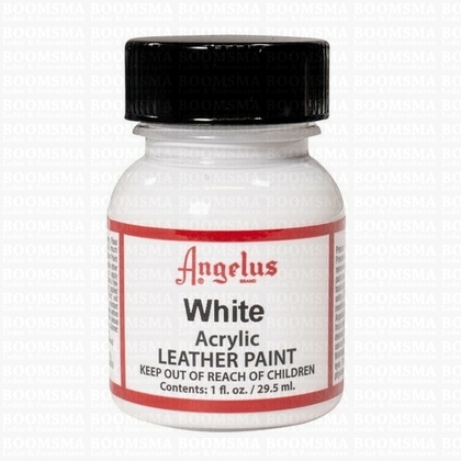 Angelus paintproducts white Acrylic leather paint (Small bottle) - pict. 2