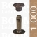 Rivets: Rivets 33 Single cap antique brass plated 33/10 per 1.000 - pict. 1