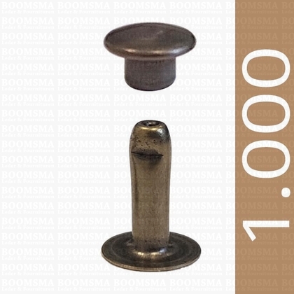 Rivets: Rivets 33 Single cap antique brass plated 33/10 per 1.000 - pict. 1