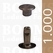Rivets: Rivets 33 Single cap antique brass plated 33/9 per 1.000 - pict. 1