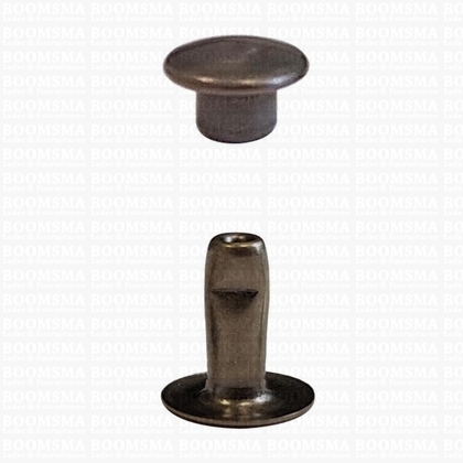 Rivets: Rivets 33 Single cap antique brass plated 33/9 per 100 - pict. 1