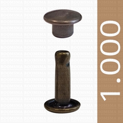 Rivets: Rivets 33 Double cap antique brass plated 33/10/2 per 1.000 - pict. 1