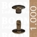 Rivets: Rivets 34 Double cap antique brass plated 34/8/2 per 1.000 - pict. 1