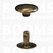 Rivets: Rivets 36 Single cap antique brass plated 36/8 per 100 - pict. 1