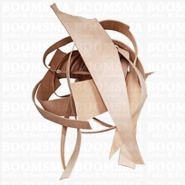Assortment colored leather remnants natural Small Restpieces veg-tan blank leather of a different thickness (1 kg)