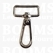 Bag clip deluxe straight silver belt 30 mm, length 60 mm (ea) - pict. 1