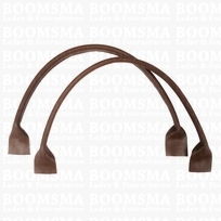 Bag handle bruin round, length ± 50 cm (per pair)