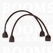 Bag handle bruin round, length ± 50 cm (per pair) - pict. 1