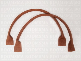 Bag handle bruin round, length ± 50 cm (per pair)