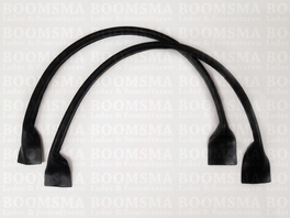 Bag handle zwart round, length ± 50 cm (per pair)
