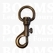 Bag swivel snap  antique brass plated A= totale length 80 mm, B=eye 20 mm, C= 10 mm - pict. 1