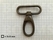 Bag swivel snap deluxe oval large antique brass plated belt 40 mm, length 58 mm  (ea) - pict. 2
