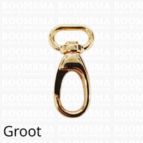 Bag swivel snap deluxe oval large gold belt 20 mm, length 59 mm 