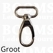 Bag swivel snap deluxe oval large silver belt 25 mm, length 58 mm (ea) - pict. 1