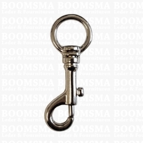 Bag swivel snap  silver 20 mm (80 mm total length) (ea)