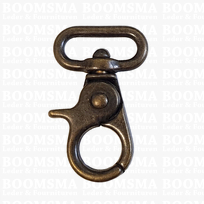 Bag Trigger snap deluxe antique brass plated belt 20 mm, length 47 mm (ea)