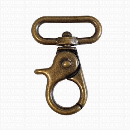 Bag Trigger snap deluxe antique brass plated belt 25 mm, length 47 mm (ea) - pict. 1