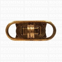 Bagclasps OP=OP turnclasp 4,8 cm  x 1,8 cm per piece colour: old gold