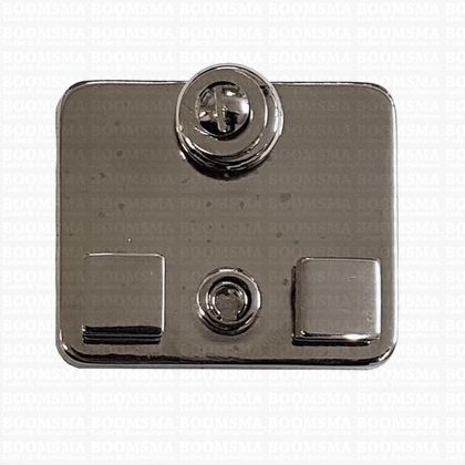 Bagclasps OP=OP 4,8 x 4,0 cm per stuk colour: nickel - pict. 1