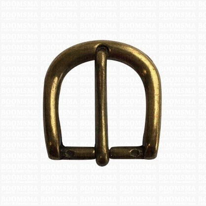Belt buckle 30 mm antique brass plated 30 mm  - pict. 1