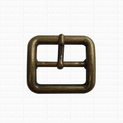 Belt buckle 30 mm antique brass plated 30 mm double - pict. 1