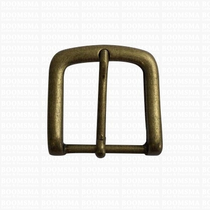 Belt buckle 30 mm antique brass plated 30 mm  - pict. 1