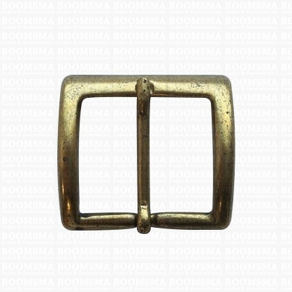 Belt buckle 35 mm antique brass plated 35 mm (ea) - pict. 1