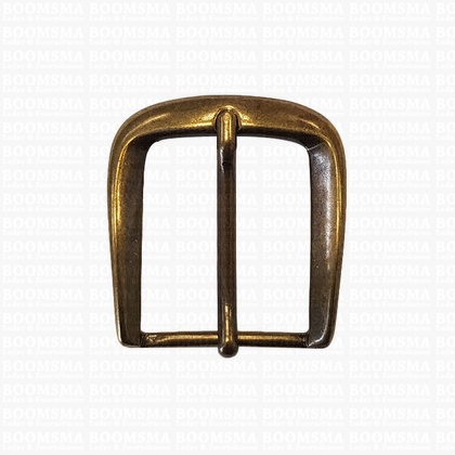 Belt buckle 35 mm antique brass plated 35 mm (ea) - pict. 1