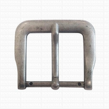 Belt buckle 40 mm antique/mat silver  40 mm (22) - pict. 1