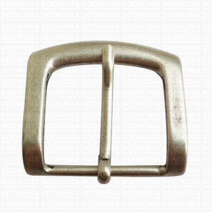 Belt buckle 40 mm antique/mat silver  40 mm (07) - pict. 1