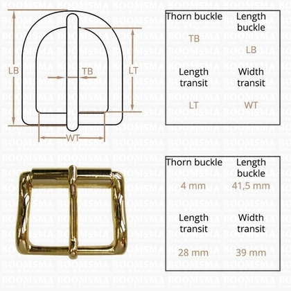 Belt buckle 40 mm gold 40 mm (14) - pict. 3