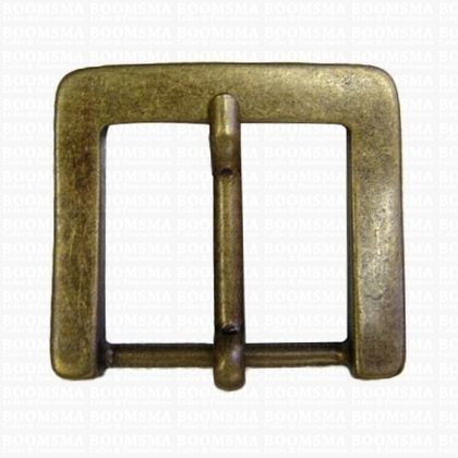 Belt buckle 40 mm antique brass plated 40 mm (12) - pict. 1