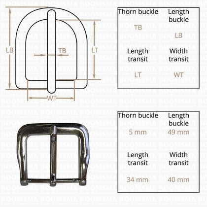 Belt buckle 40 mm silver 40 mm (02) slightly damaged - pict. 3