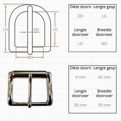 Belt buckle 40 mm silver 40 mm with rol (1) - pict. 2