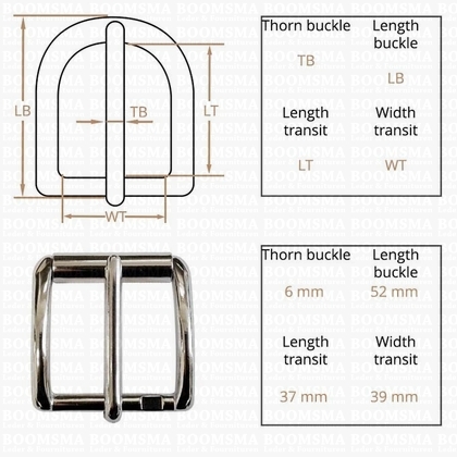 Belt buckle 40 mm silver 40 mm with rol (3) - pict. 3