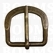 Belt buckle 50 mm antique brass plated 50 mm D-buckle - pict. 1