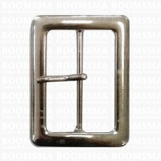 Belt buckle 50 mm silver 50 mm center bar  - pict. 1