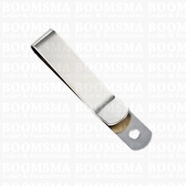 Belt clip silver Suitable for belt 3 cm. Small 1 cm, total length 6,8 cm