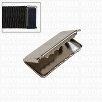 Belt tip silver 25 mm (ea)