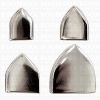 Belt end point with rivets for 25 mm belt colour: nickel