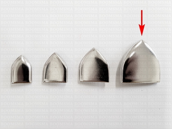 Belt end point with rivets for 40 mm belt colour: nickel - pict. 2