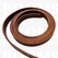 Belts/strips of veg-tanned leather sides NEW shine brown - pict. 2