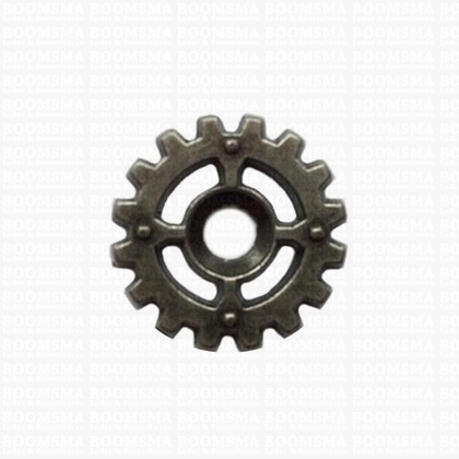 Bezel concho (gears) gearwheel 4 spikes Ø 20 mm - pict. 1