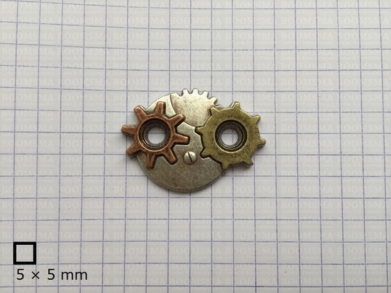Bezel concho (gears) cogs round 25 × 34 mm - pict. 2