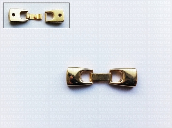Bracelet clasps gold 10 mm (hook) - pict. 2