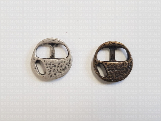 Bracelet closure round Colour: L.Bronze for 5 mm width material (leather strap or leather lace) - pict. 3
