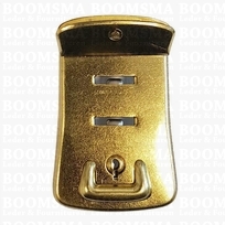 Briefcase key lock gold (per pair) 7,7 x 5,0 cm