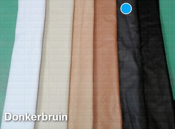 Pigskin smooth brown hide ± 16 foot² (per foot²) dark brown - pict. 1